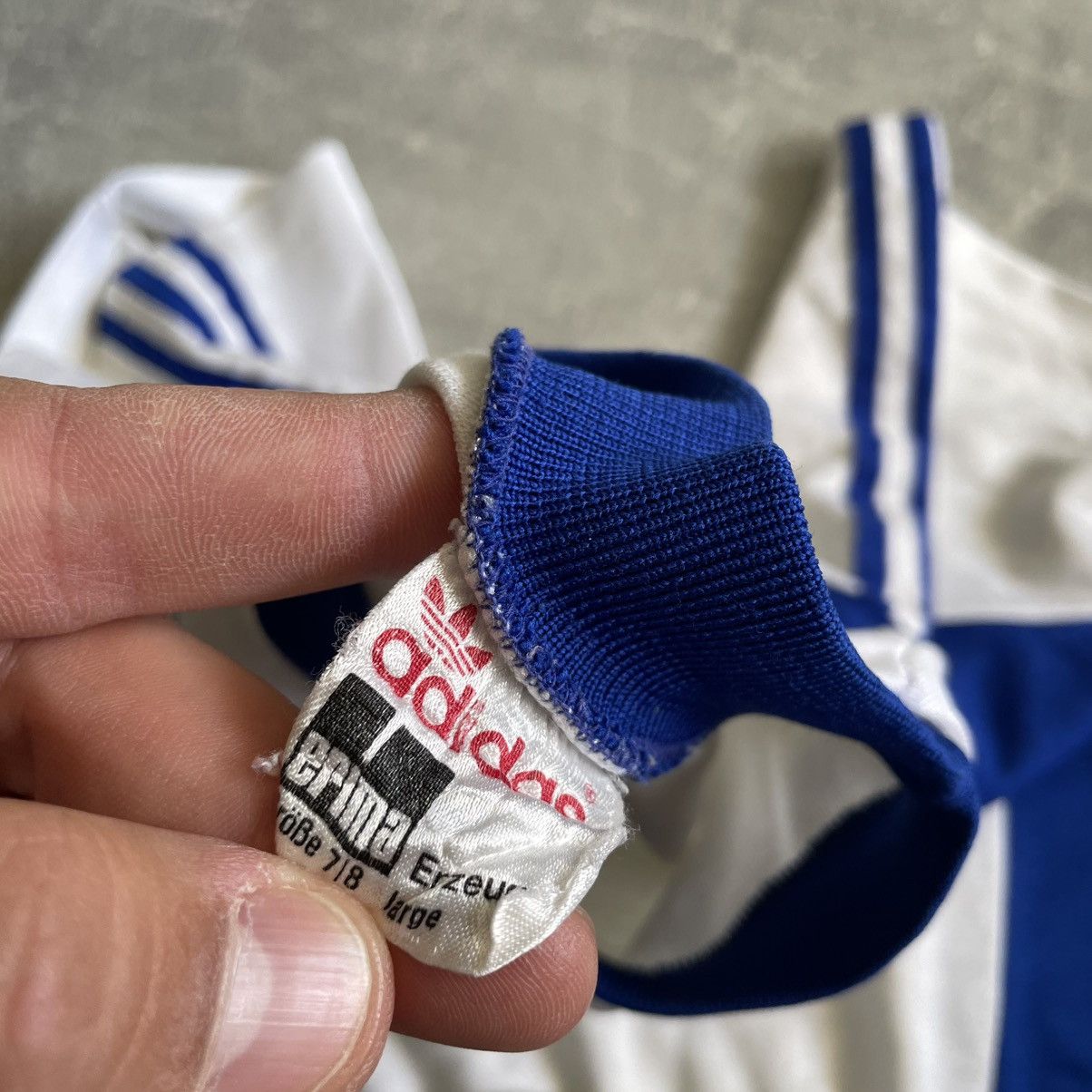 Adidas ADIDAS WEST GERMANY 70s FOOTBALL tee 80s 90s yu SHIRT JERSEY Size US L / EU 52-54 / 3 - 4 Thumbnail