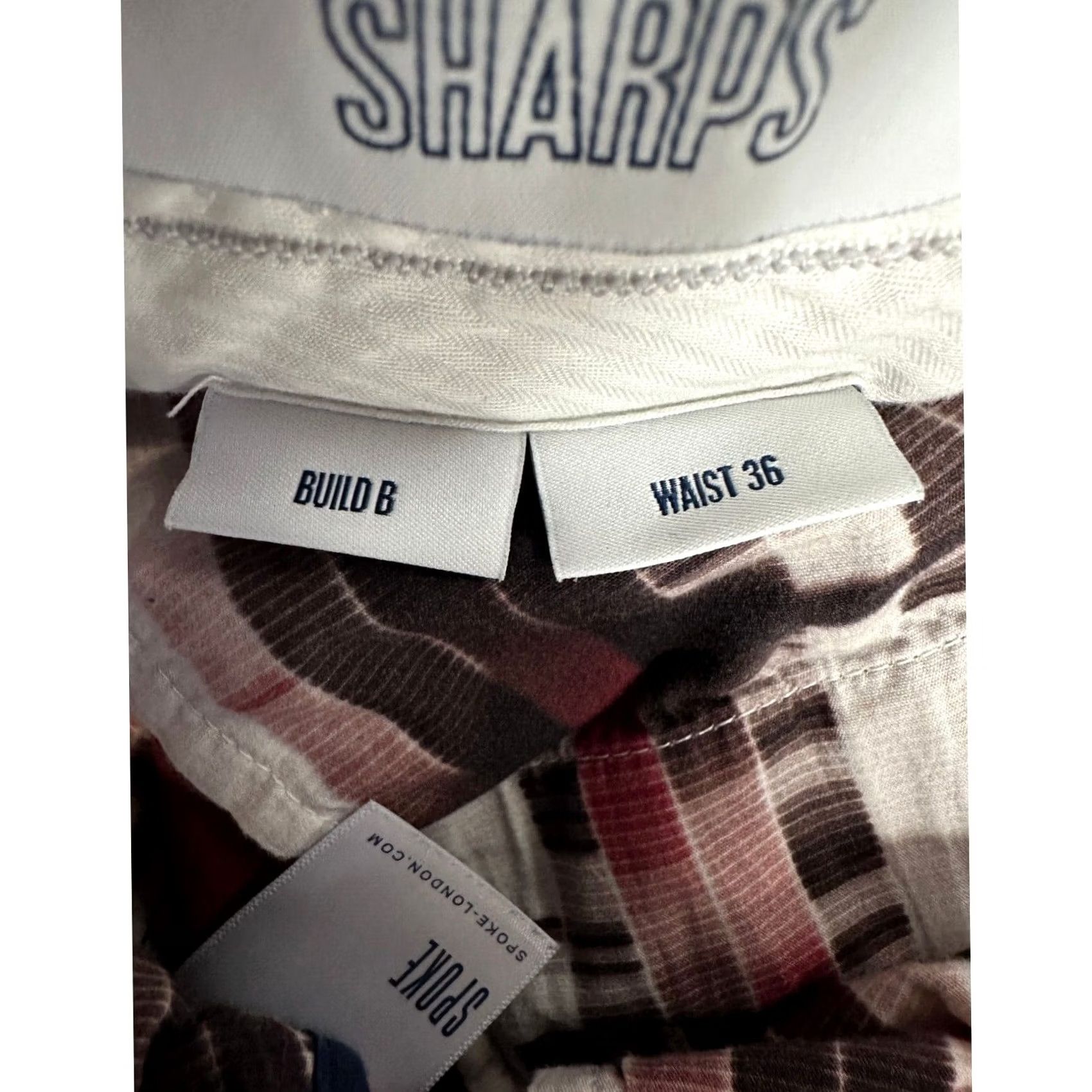 Vintage Spoke Sharps Build B Red Khakis Pants Mens 36 Flat Front Straight Logo Pockets Regular Fit Casual Men Size US 36 / EU 52 - 5 Thumbnail