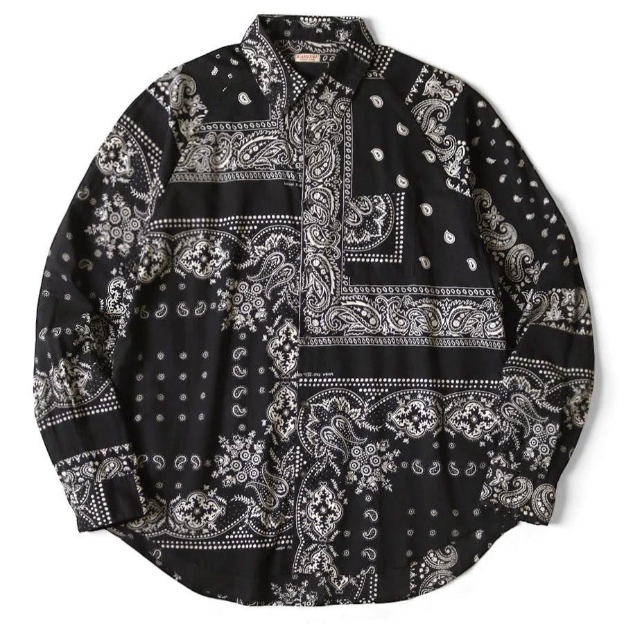 Kapital Kapital Gauze Bandana Patchwork Raglan Shirt Size US M / EU 48-50 / 2 - 1 Thumbnail