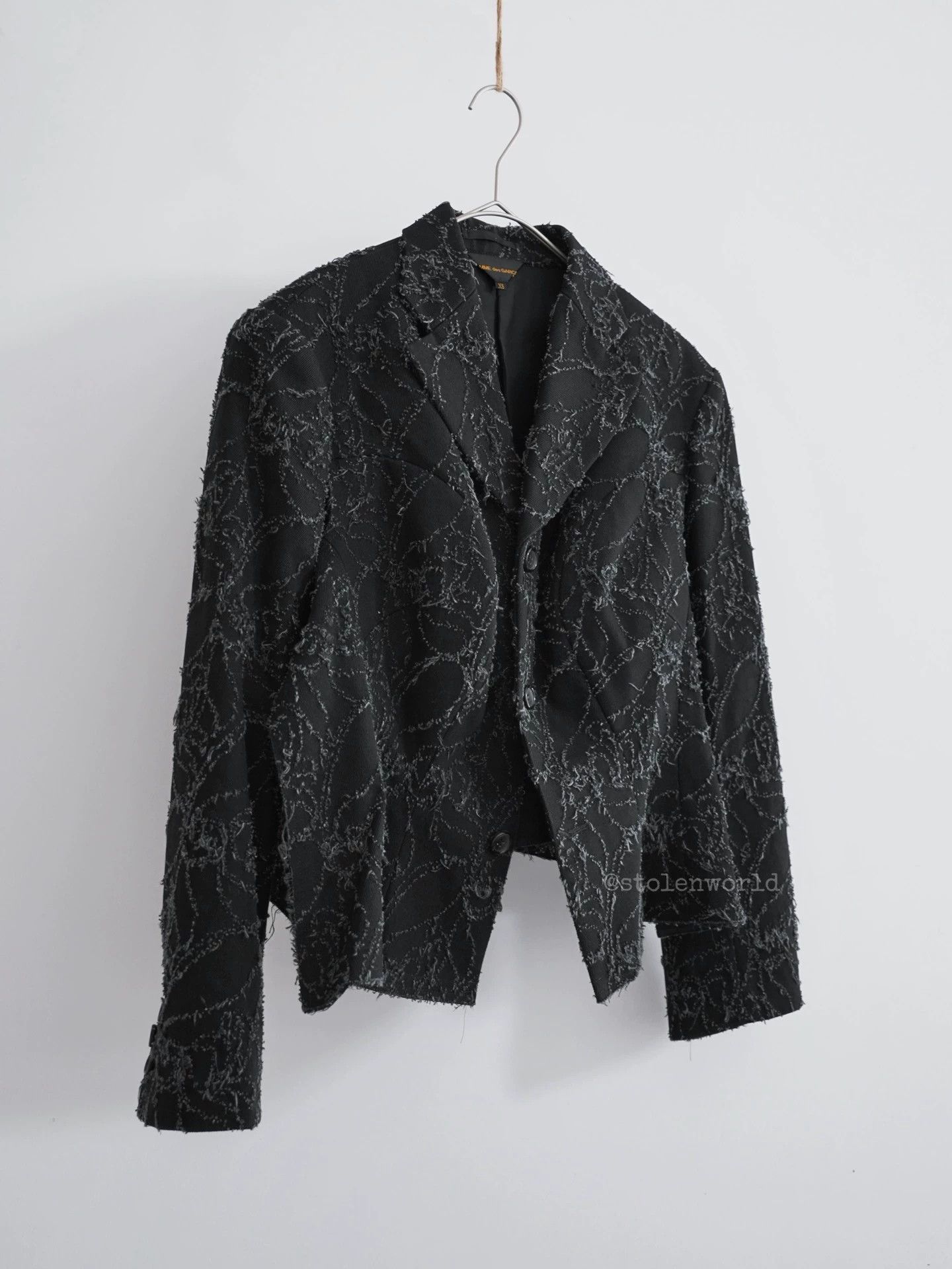 Comme des Garcons COMME DES GARÇONS 2023SS Deconstructed Denim Split Blazer Size XS / US 0-2 / IT 36-38 - 2 Thumbnail