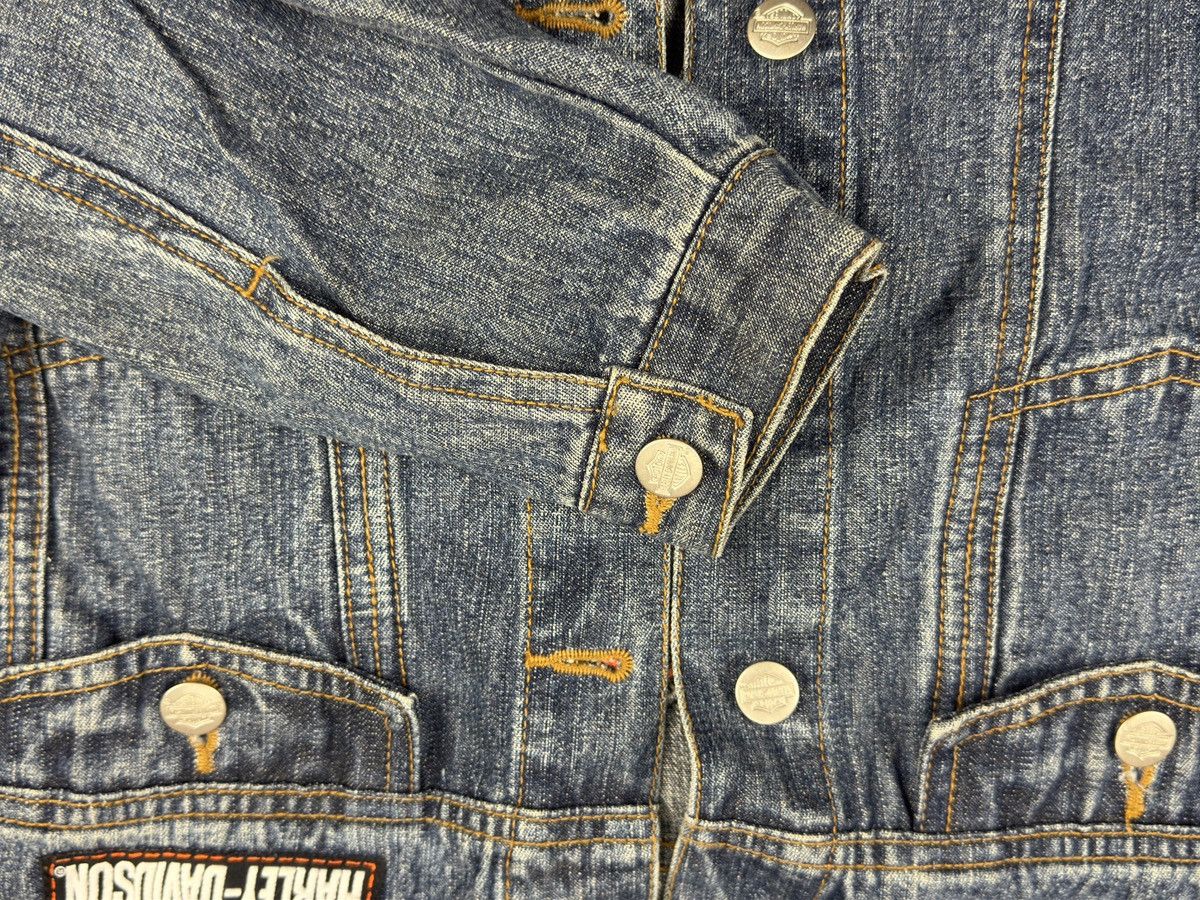 Harley Davidson × Vintage harley davidson denim jacket M 12/14 Size US S / EU 44-46 / 1 - 6 Thumbnail