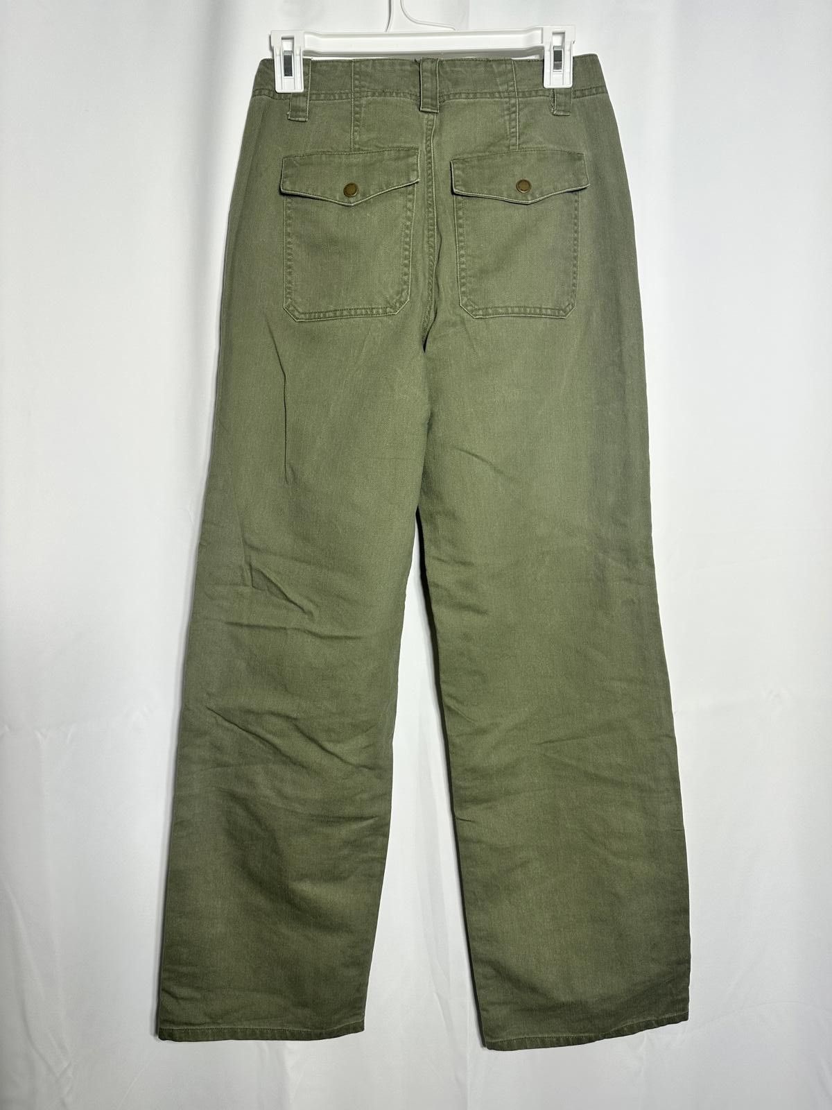 Other Size 2 Universal Thread Olive Green High-WaistedLeg Pants Size US 30 / EU 46 - 2 Thumbnail