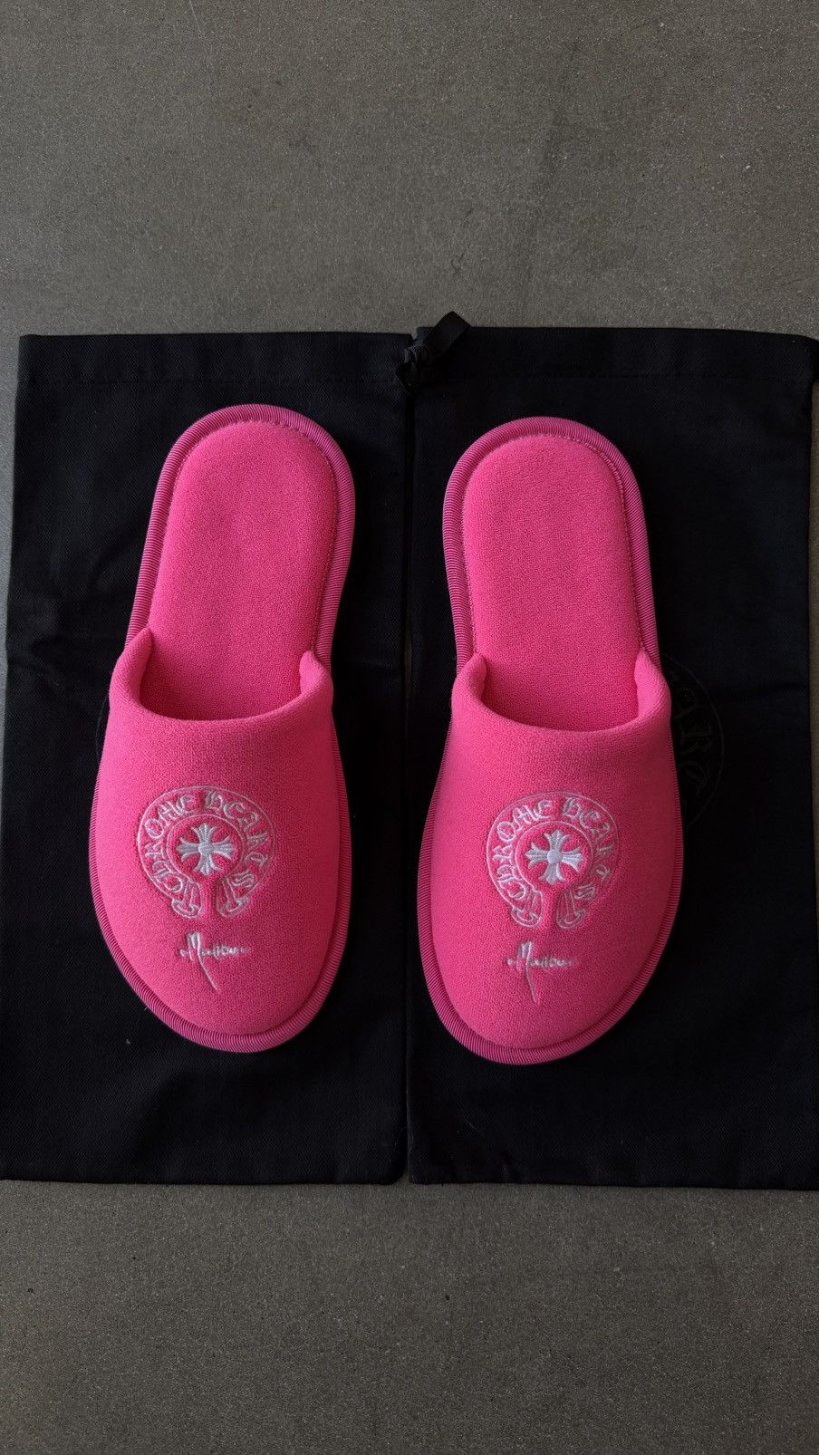 Chrome Hearts Chrome Hearts Pink Malibu Hotel Slippers Size US 8 / EU 41 - 2 Thumbnail