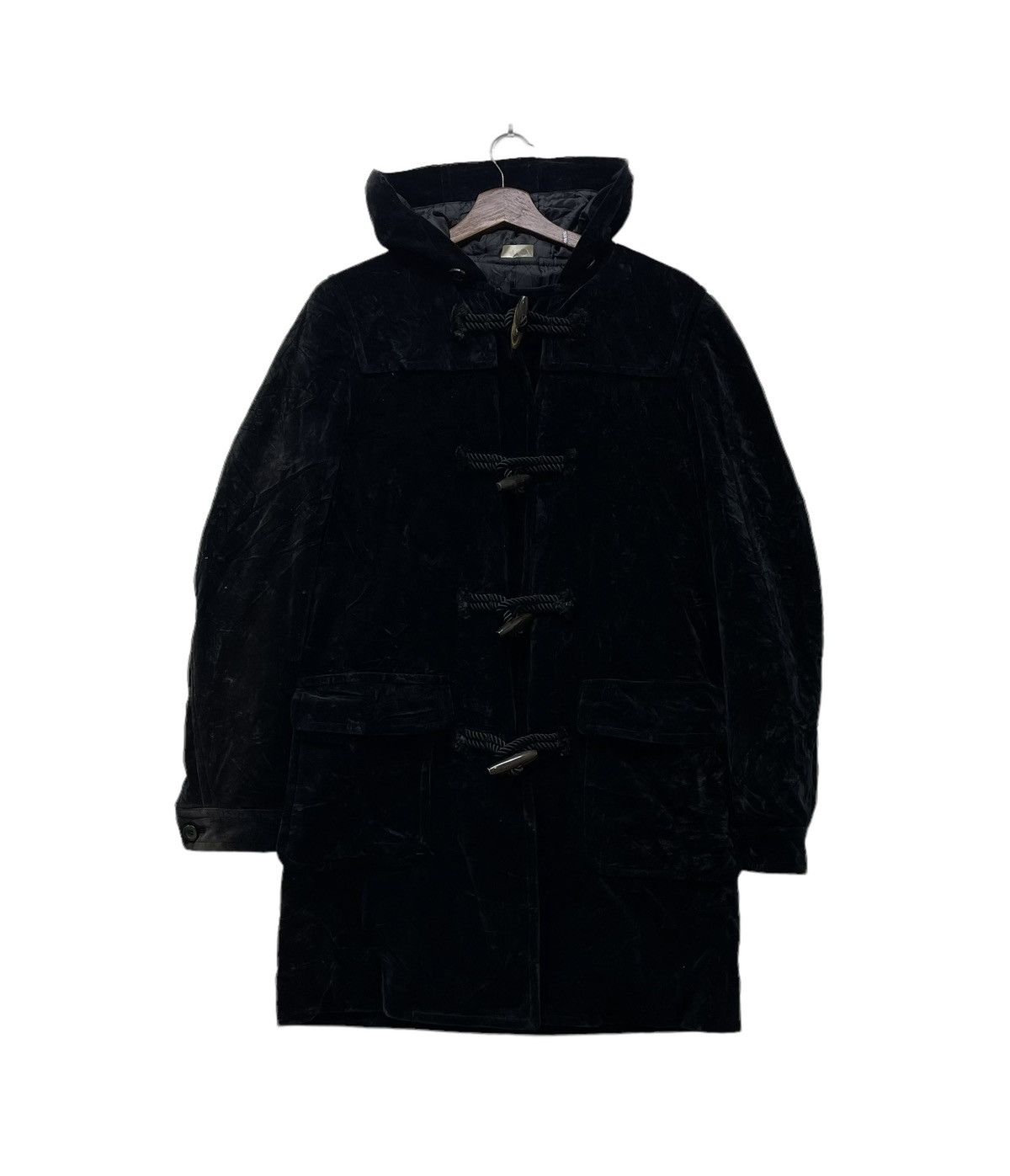 CDG by Comme des Garcons × Comme des Garcons × Comme des Garcons Homme Plus Vtg Comme Des Garçons Homme Plus Velvet Duffle Jacket Size US S / EU 44-46 / 1 - 1 Thumbnail