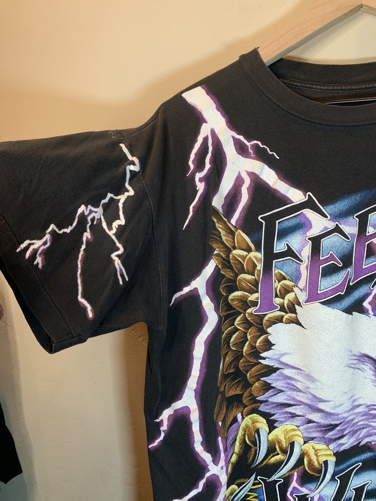 Vintage RARE* Vintage 90s American Thunder Feel The Wind Eagle Shirt Size US L / EU 52-54 / 3 - 4 Thumbnail