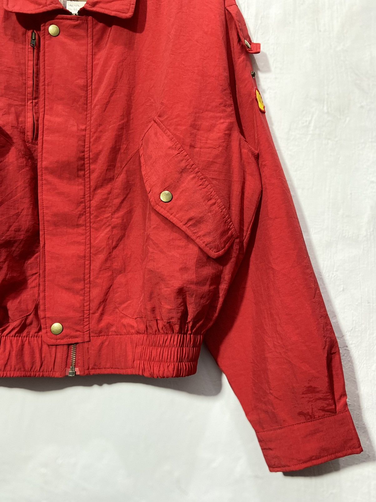 Vintage Vintage 80s Shell Formula Bomber Jacket Size US L / EU 52-54 / 3 - 3 Thumbnail