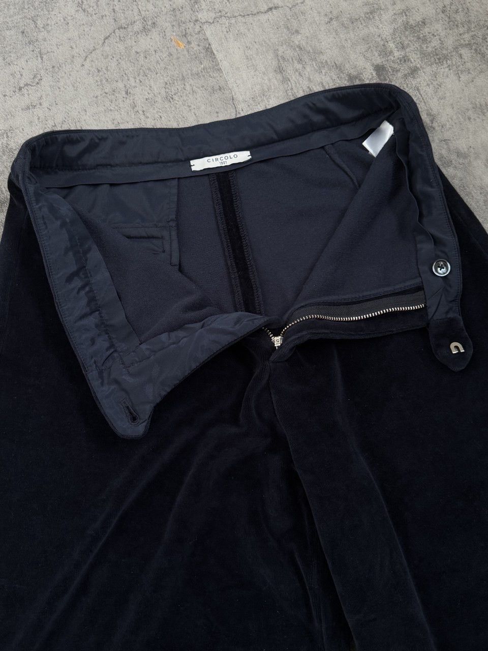 Circolo 1901 Circolo 1901 Velour Midnight Blue Flared Pants Size 28" / US 6 / IT 42 - 13 Thumbnail