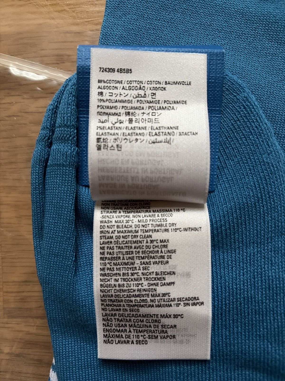 Adidas × Balenciaga Adidas x Balenciaga blue Soccer Socks Sz. L Size 42 - 6 Thumbnail