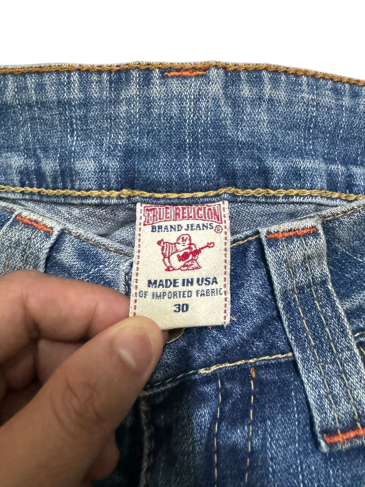 True Religion Y2K True Religion Flared Denim Signature Stitching Size US 29 - 11 Thumbnail