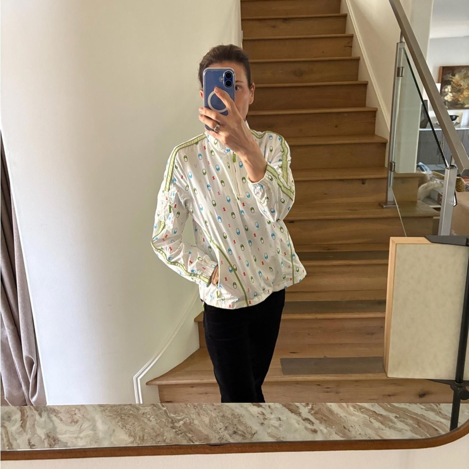 Renoma Renoma Sports Half Zip Multicolor Logo Print Jacket White Size S / US 4 / IT 40 - 12 Thumbnail
