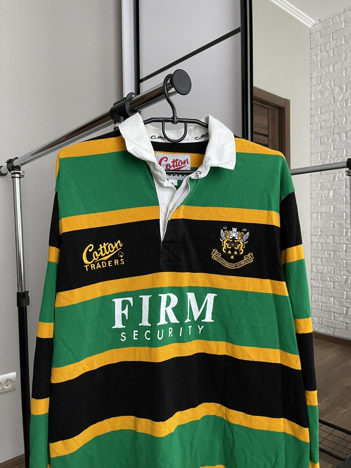 Cotton Traders 1996/1997 Northampton Rugby Vintage Sweatshirt Pullover Size US L / EU 52-54 / 3 - 5 Thumbnail