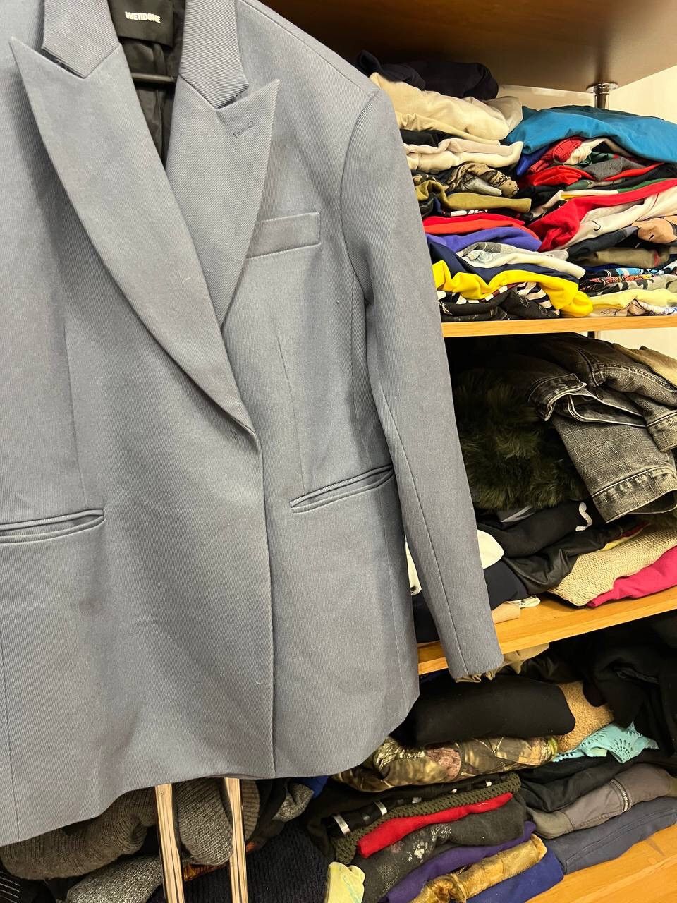 WE11DONE We11done Double Breasted Sky Blue South Korean Brand blazer Size 38L - 10 Thumbnail