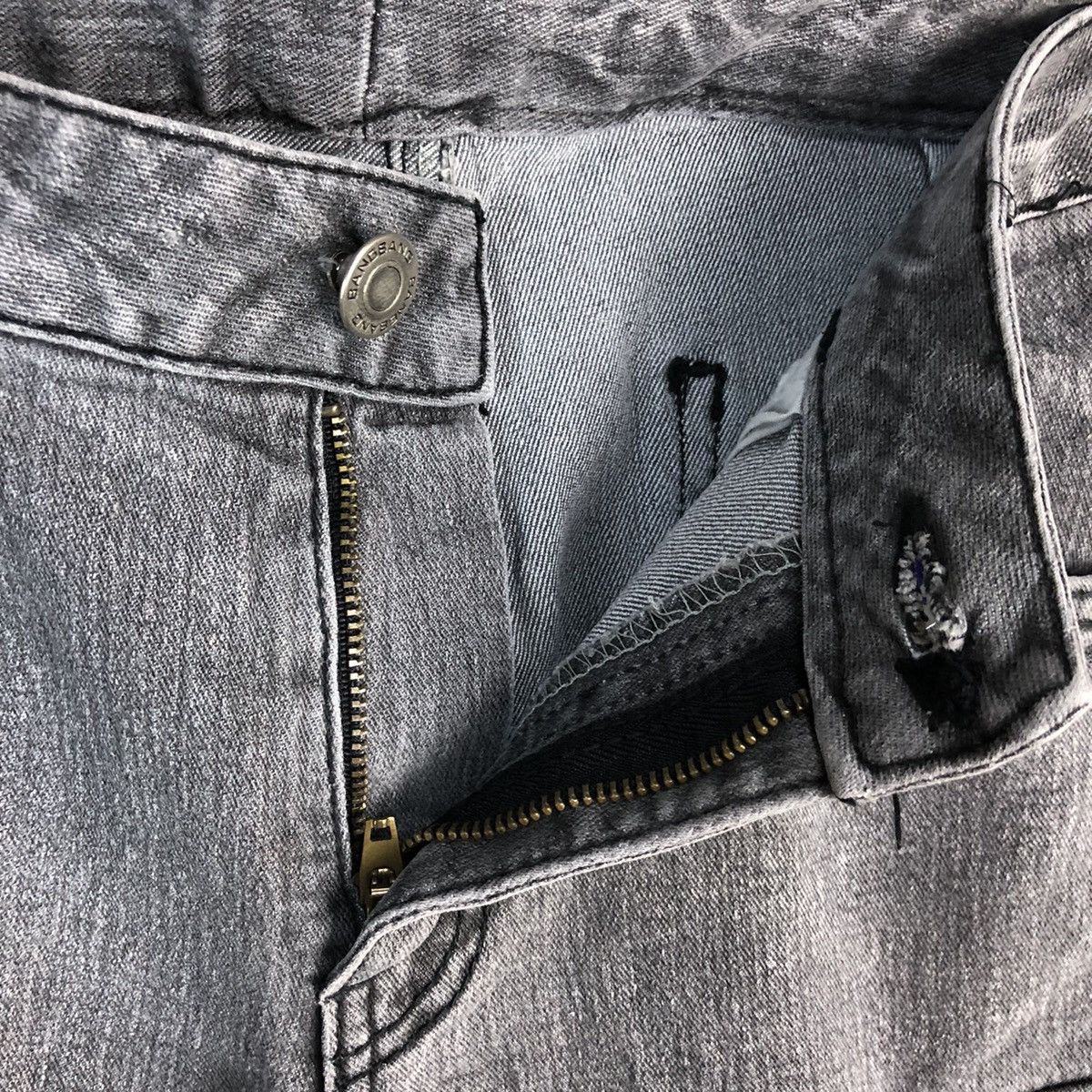 Japanese Brand Bang Bang Grey utility tactical cargo Pants #A2390 Size US 27 - 14 Thumbnail