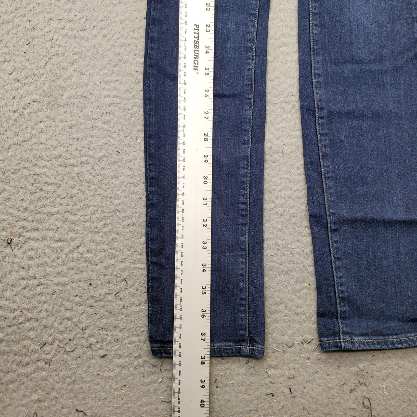 Paige Paige Skyline Skinny Jeans Womens 27 Blue Denim Medium Wash Stretch Regular Solid 5-Pocket Inseam 30.25" Size 27" / US 4 / IT 40 - 3 Thumbnail