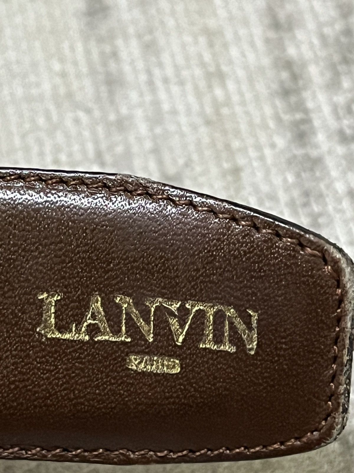 Lanvin Vintage 80s lanvin riversible leather belt Size ONE SIZE - 6 Thumbnail