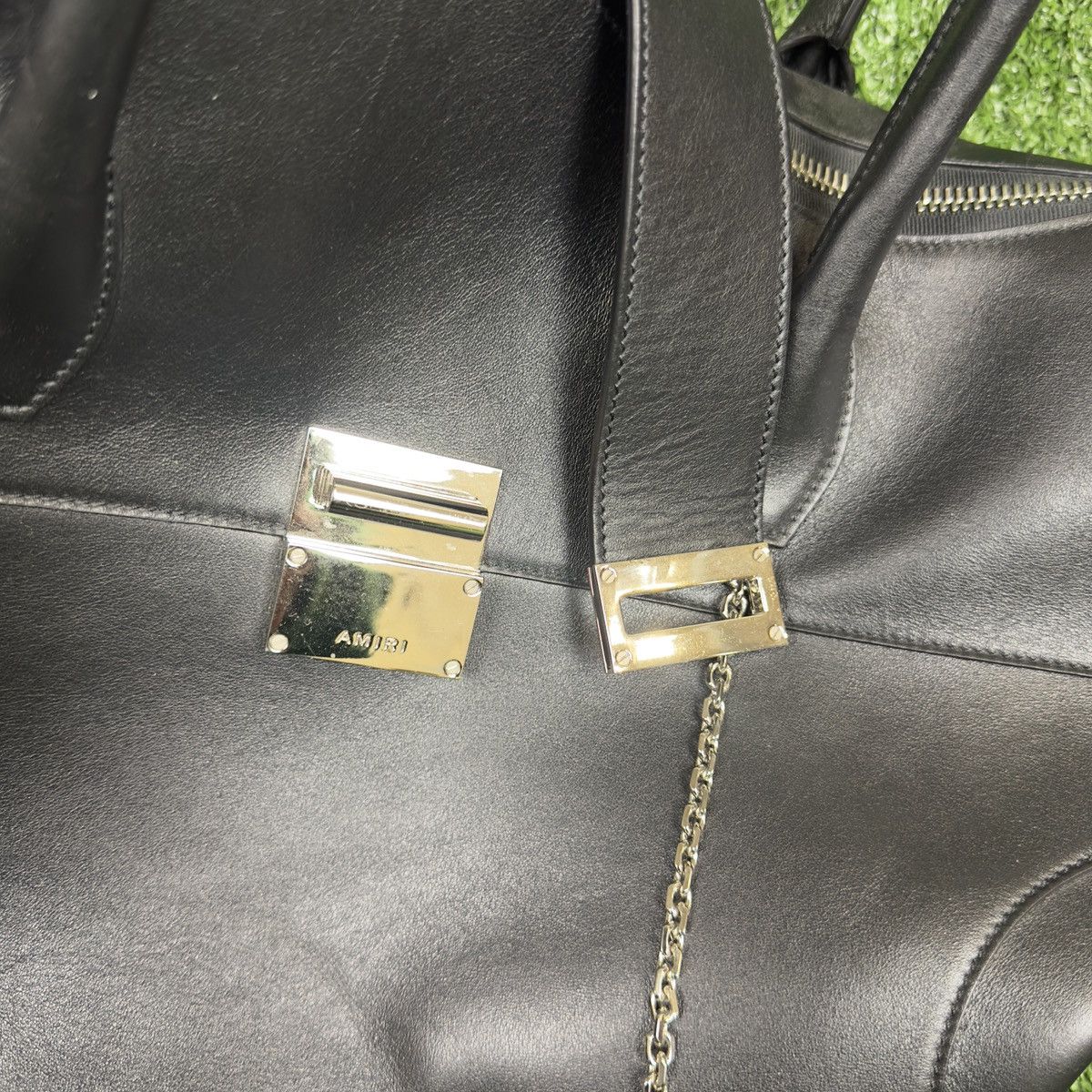 Amiri Amiri Leather Guitar Duffle Bag Large Black Rare Italy Size ONE SIZE - 6 Thumbnail