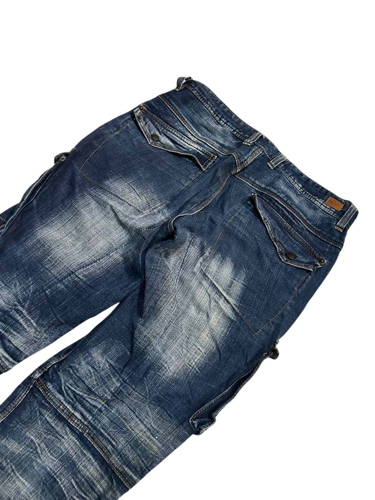 If Six Was Nine × Le Grande Bleu (L.G.B.) × Nicole Club Nicole Club For Men MultiPocket Punk Style Distressed Jeans Size US 32 / EU 48 - 11 Thumbnail