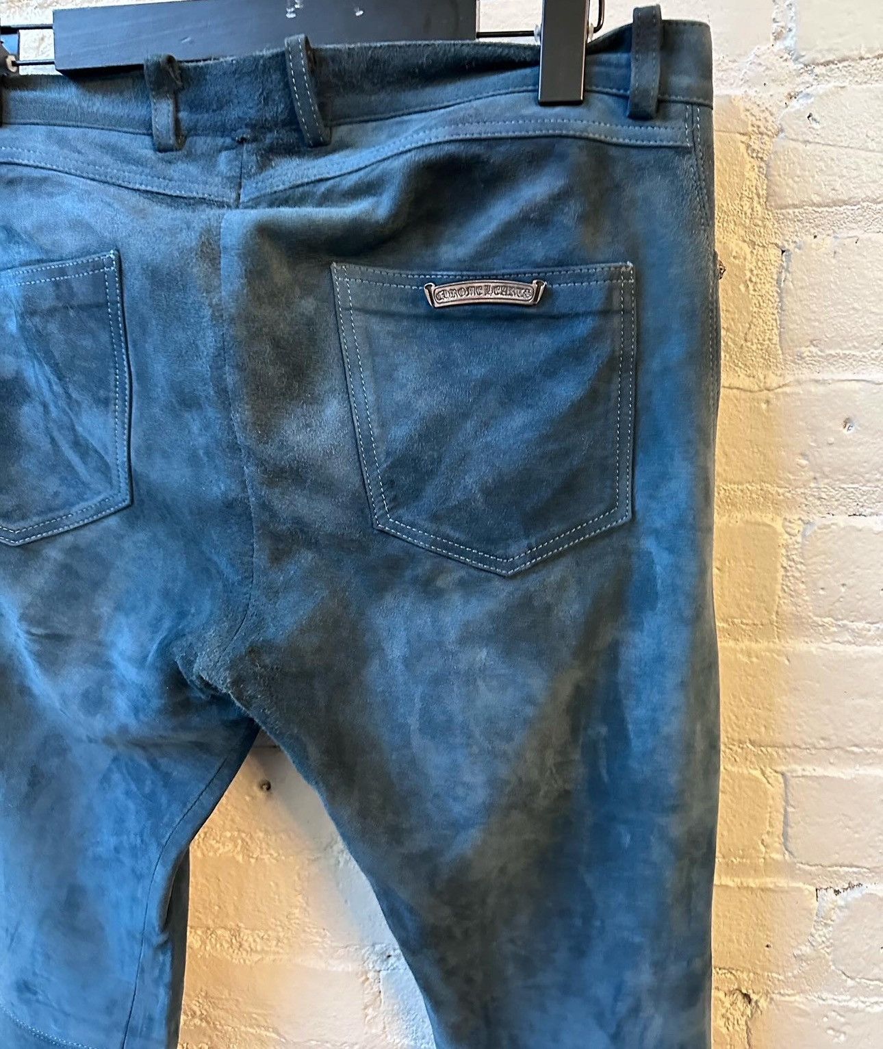 Chrome Hearts Chrome Hearts LENNY KRAVITZ Personal SUEDE LEATHER JEANS Size US 30 / EU 46 - 6 Thumbnail