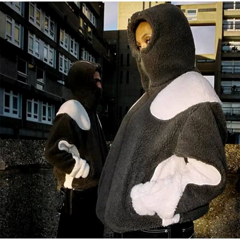 Japanese Brand × Vintage Men's insulated sheep's wool hooded fleece jacket Size US L / EU 52-54 / 3 - 2 Thumbnail