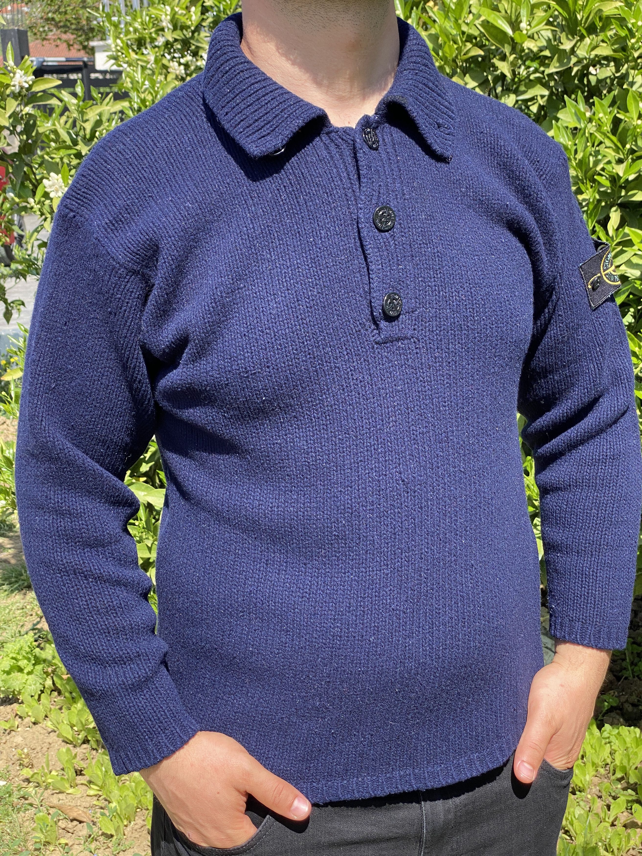 Stone Island Archive 1994 Stone Island Light Pullover Marina Size M Size US M / EU 48-50 / 2 - 5 Thumbnail