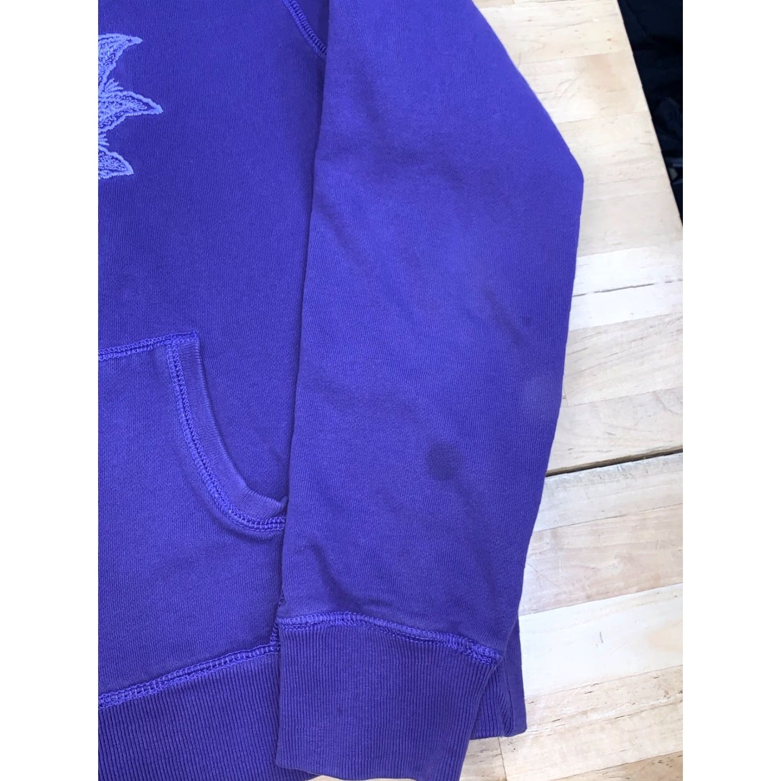 Lucky Brand VINTAGE Lucky Brand Jacket Womens L Purple Lotus Peace Embroidered Y2K Boho Hippie Bohemian Pockets 12420 Size L / US 10 / IT 46 - 6 Thumbnail