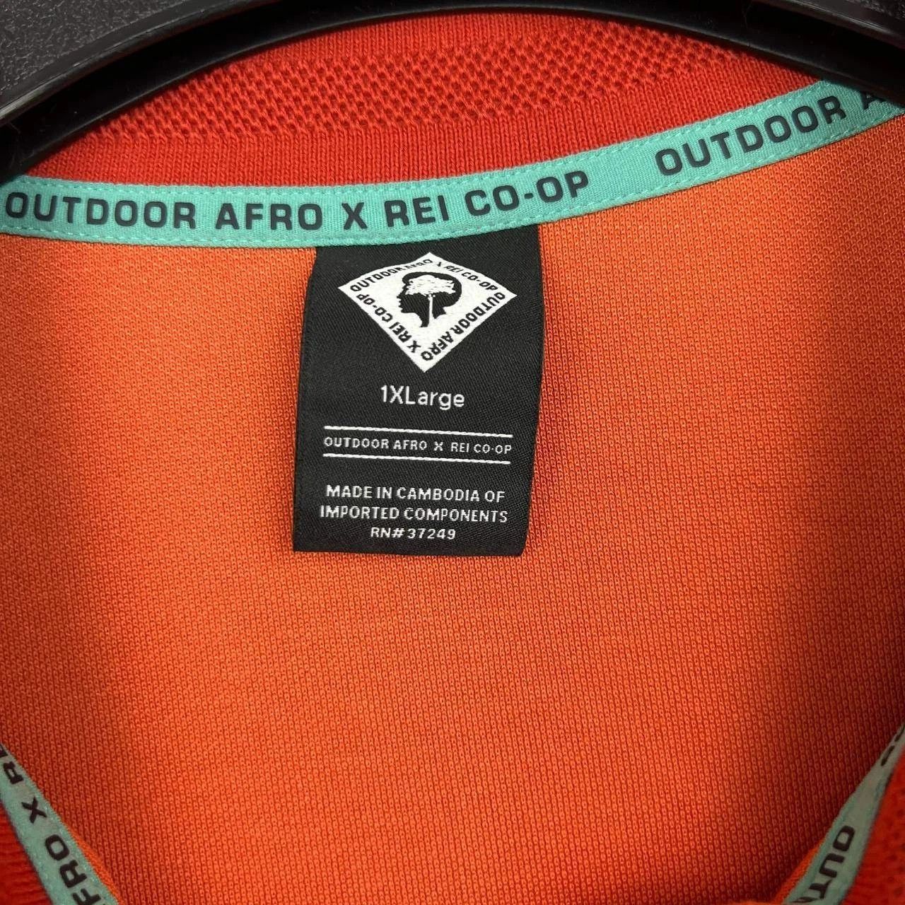 Other Outdoor Afro X REI Co-Op Polo Shirt 1X L Collared Cropped Size XS / US 0-2 / IT 36-38 - 6 Thumbnail