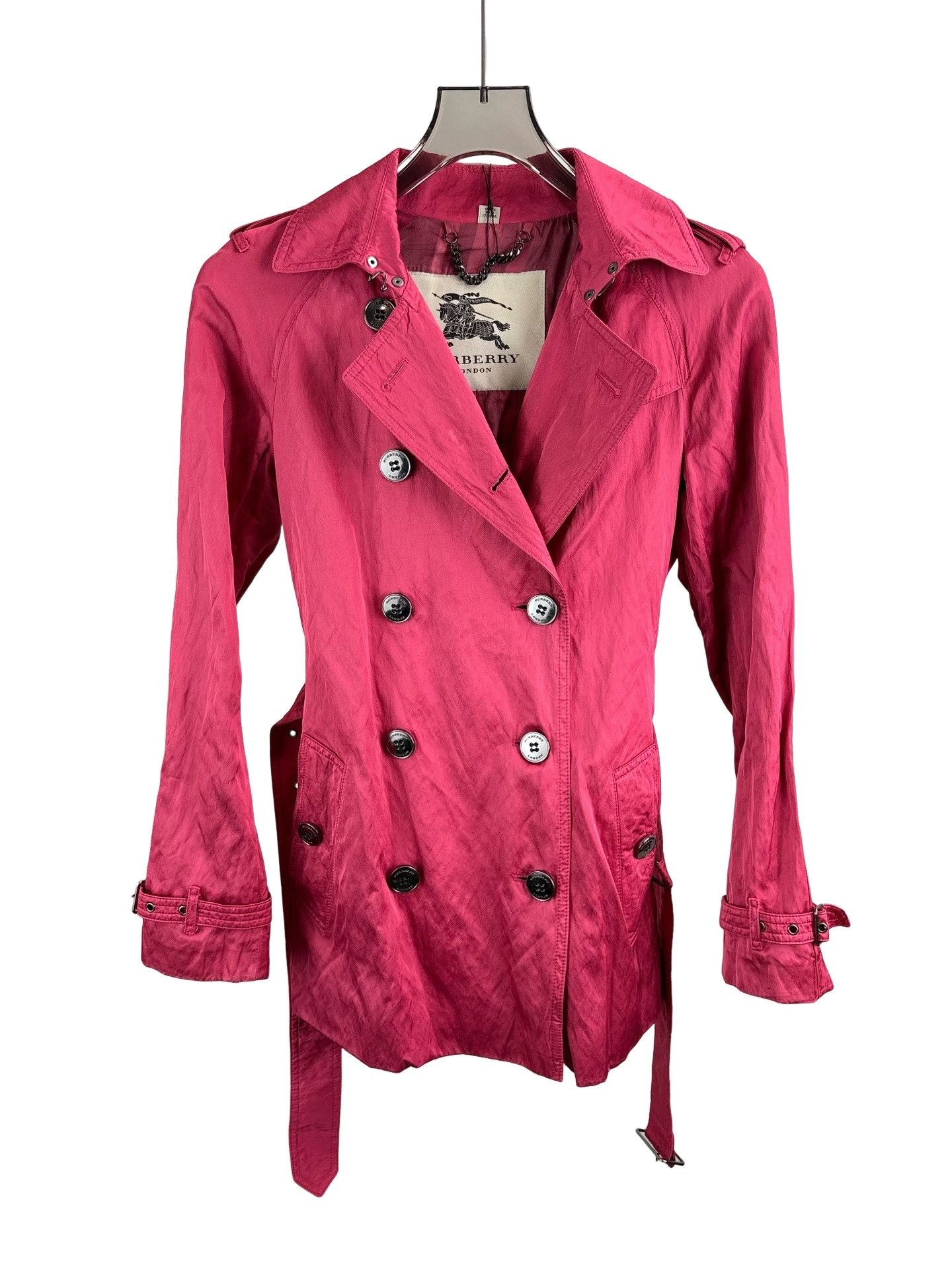Burberry Burberry Double Breasted Pink Trench Jacket FR 36 Size XS / US 0-2 / IT 36-38 - 1 Thumbnail