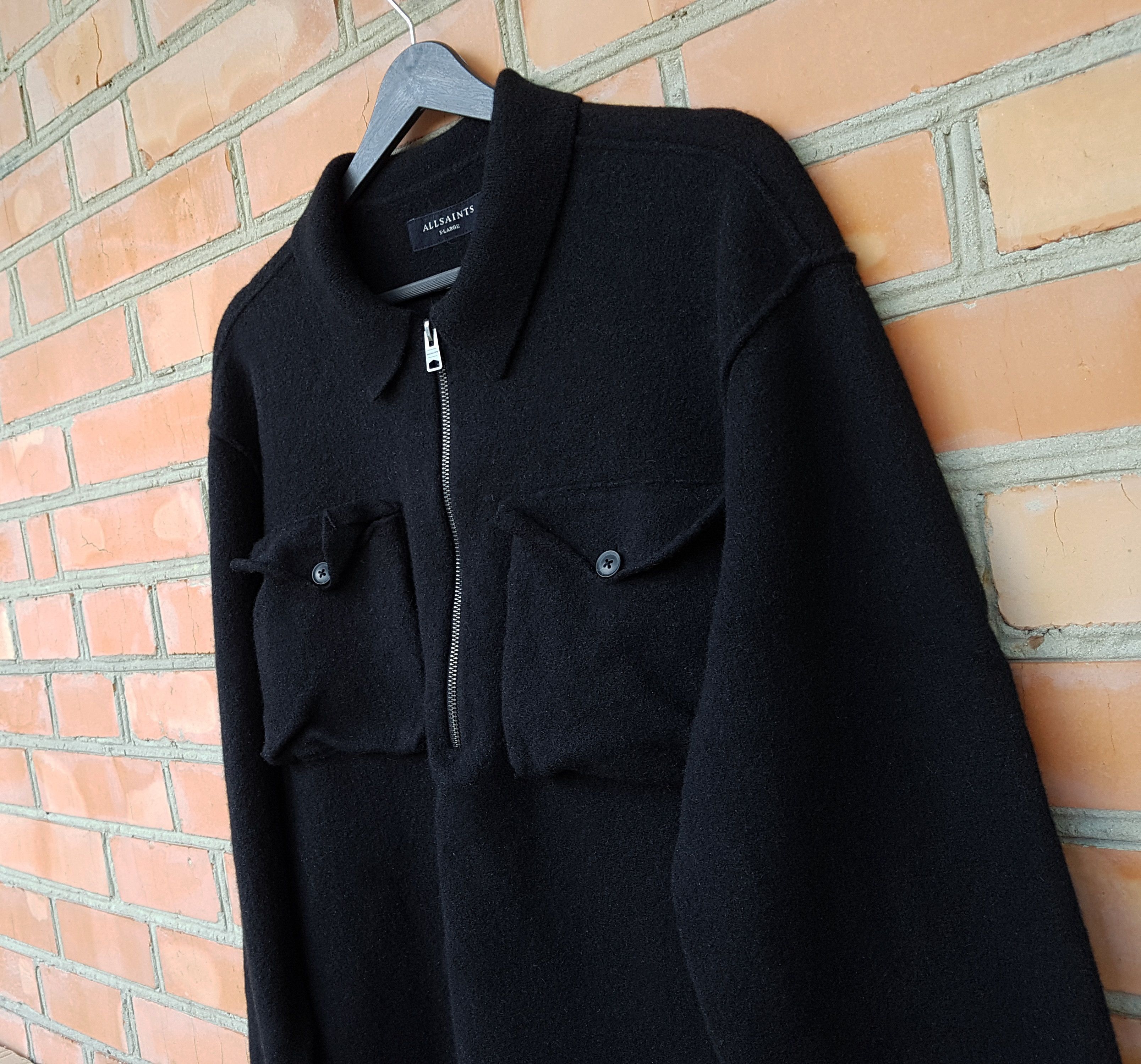 Allsaints AllSaints Tomas Wool Half Zip Sweater Jumper sz XL Size US L / EU 52-54 / 3 - 2 Thumbnail