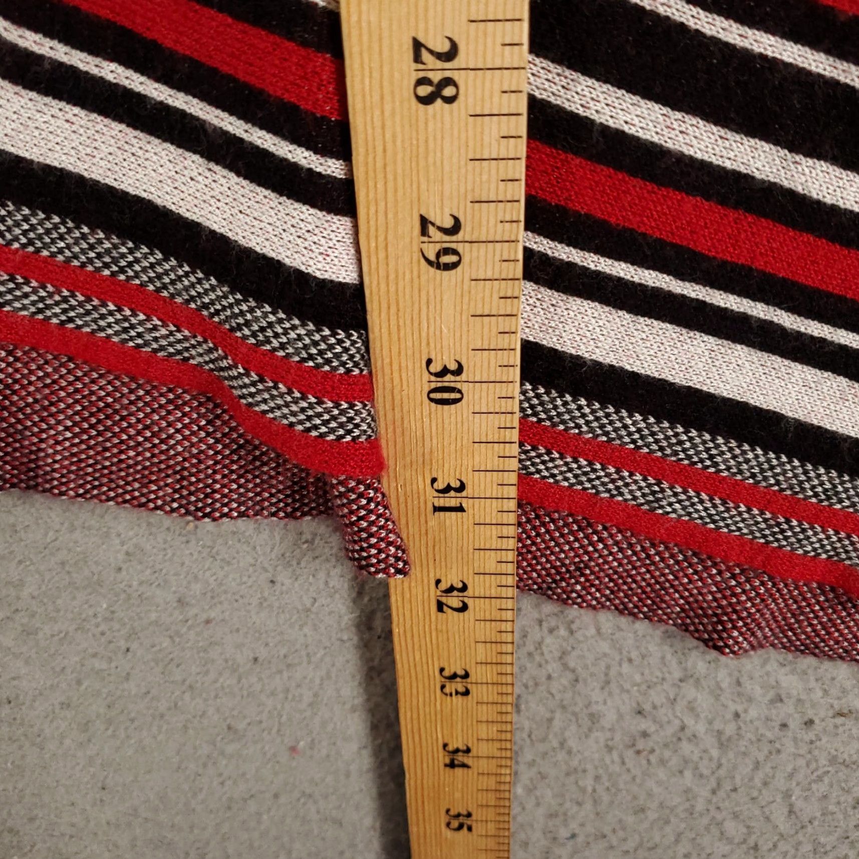 Vintage VINTAGE Southwest Cardigan One Size Red White Black Geometric Southwestern Open Front Size ONE SIZE - 3 Thumbnail