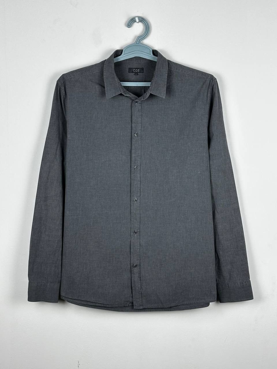 Cos COS Dark Grey Denim Light Casual Shirt Size US L / EU 52-54 / 3 - 1 Thumbnail