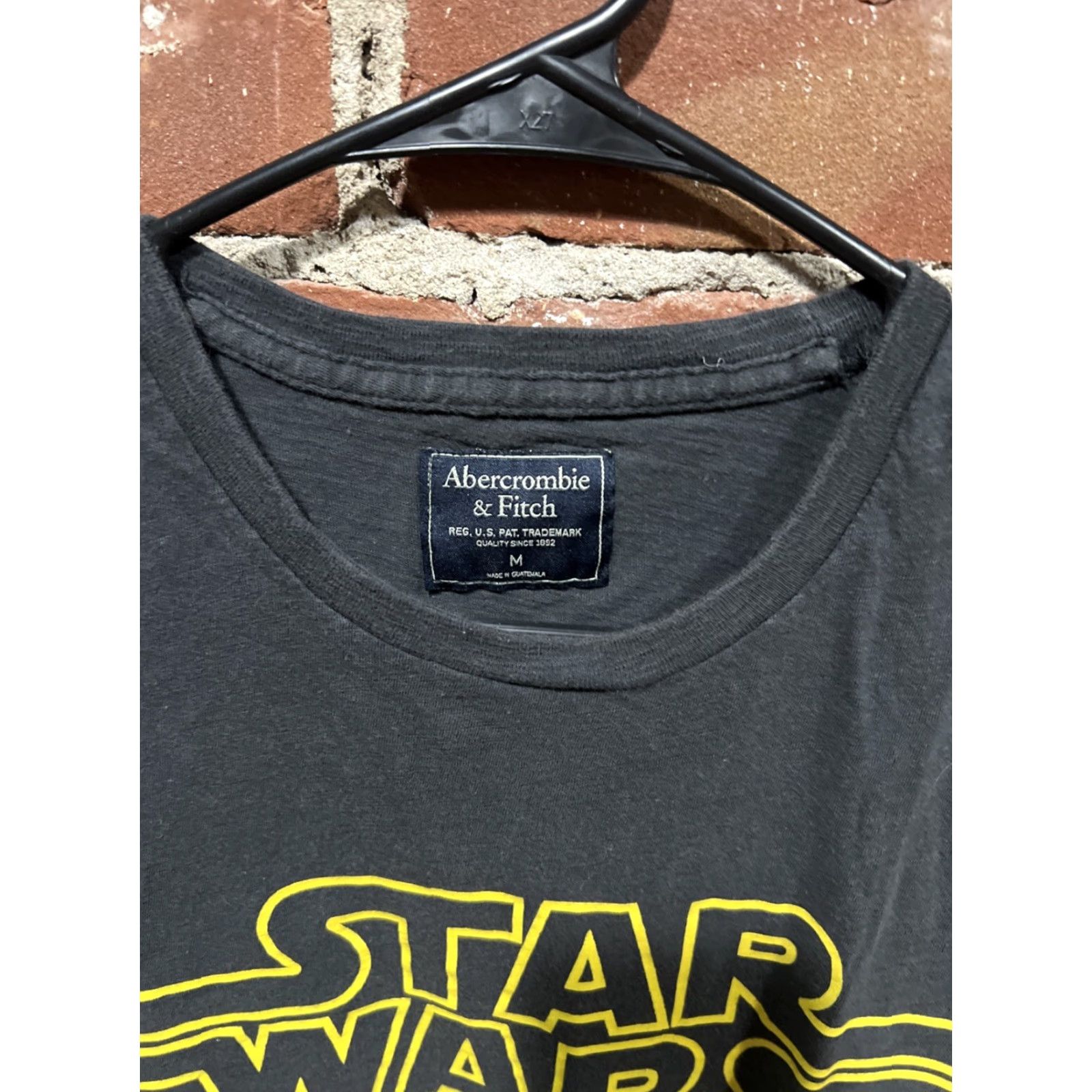 Abercrombie & Fitch Abercrombie & Fitch T-Shirt Dark Gray Star Wars Lettering Short Sleeve Crew Neck M Womens? Unisex Adults Size US M / EU 48-50 / 2 - 2 Thumbnail