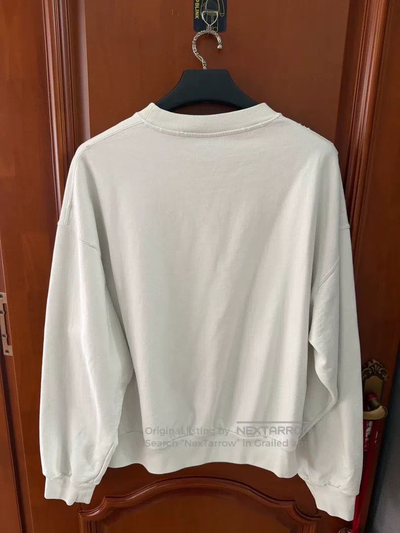 Balenciaga Balenciaga White Scissor and Wheat Logo Sweatshirt Size US L / EU 52-54 / 3 - 2 Thumbnail