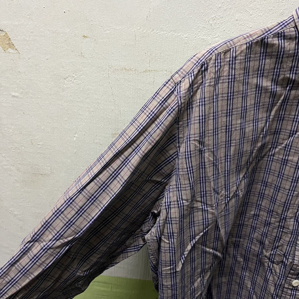 Burberry Rare Faded Burberry Nova Check Longsleeve Shirt Size US XL / EU 56 / 4 - 3 Thumbnail