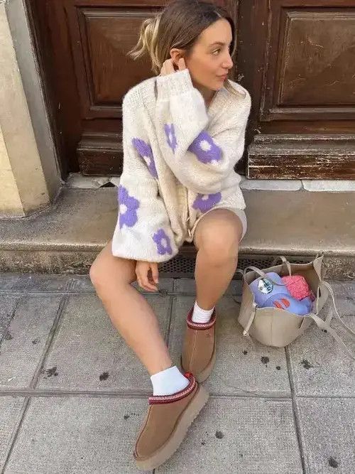 Japanese Brand × Vintage Printed Knitted Women's Sweater Autumn Long Size ONE SIZE - 1 Thumbnail