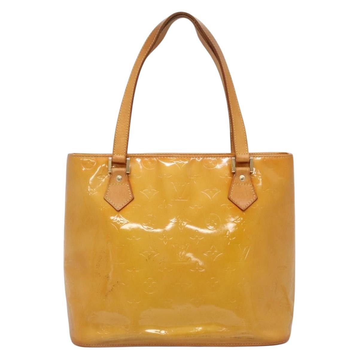 Louis Vuitton LOUIS VUITTON Monogram Vernis Houston Hand Bag Beige M91004 Size ONE SIZE - 2 Thumbnail