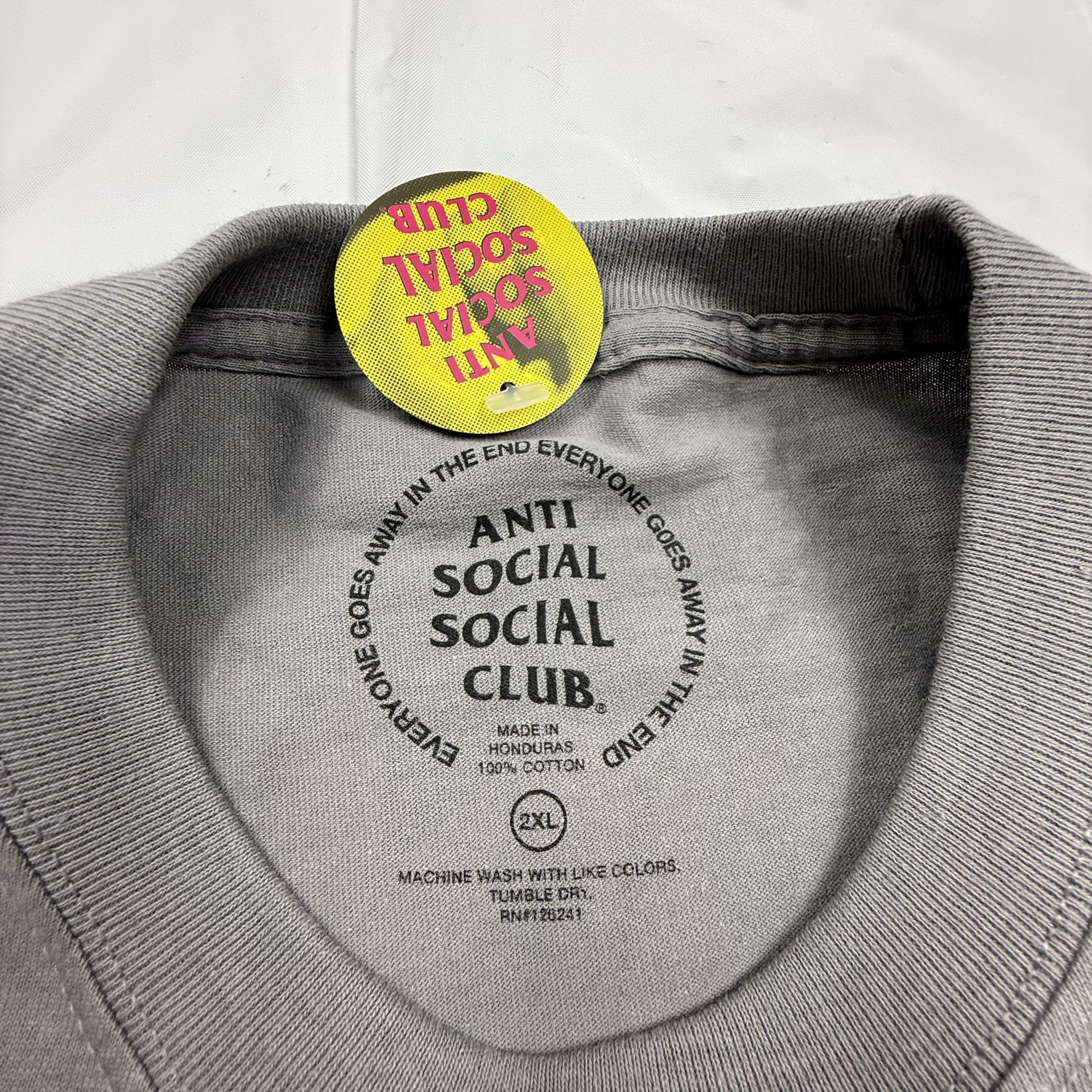 Anti Social Social Club Anti Social Social Club Bloody Handprint Grey T-Shirt Size US XXL / EU 58 / 5 - 3 Thumbnail