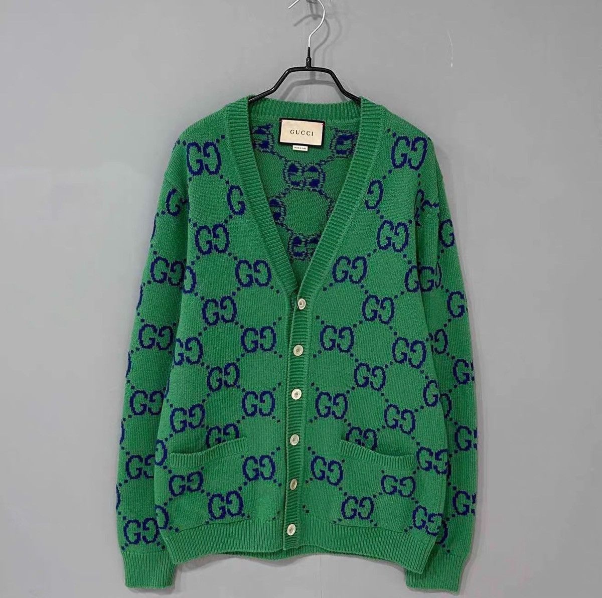 Gucci Gucci Green Cardigan Medium Size US M / EU 48-50 / 2 - 1 Thumbnail