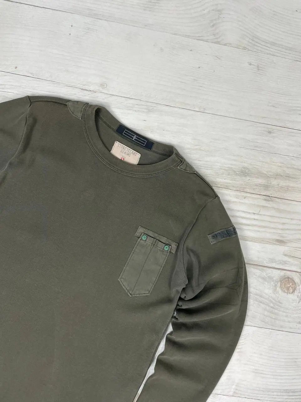 Stone Island Vintage Stone Island Denims Sweatshirt 2008 Size US S / EU 44-46 / 1 - 2 Thumbnail