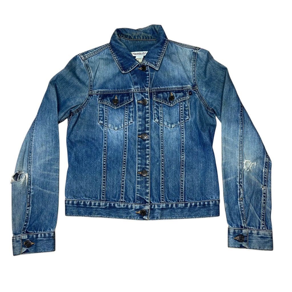 Abercrombie & Fitch × Vintage Vintage Abercrombie & Fitch Women’s Trucker Jean Jacket S Size S / US 4 / IT 40 - 1 Thumbnail