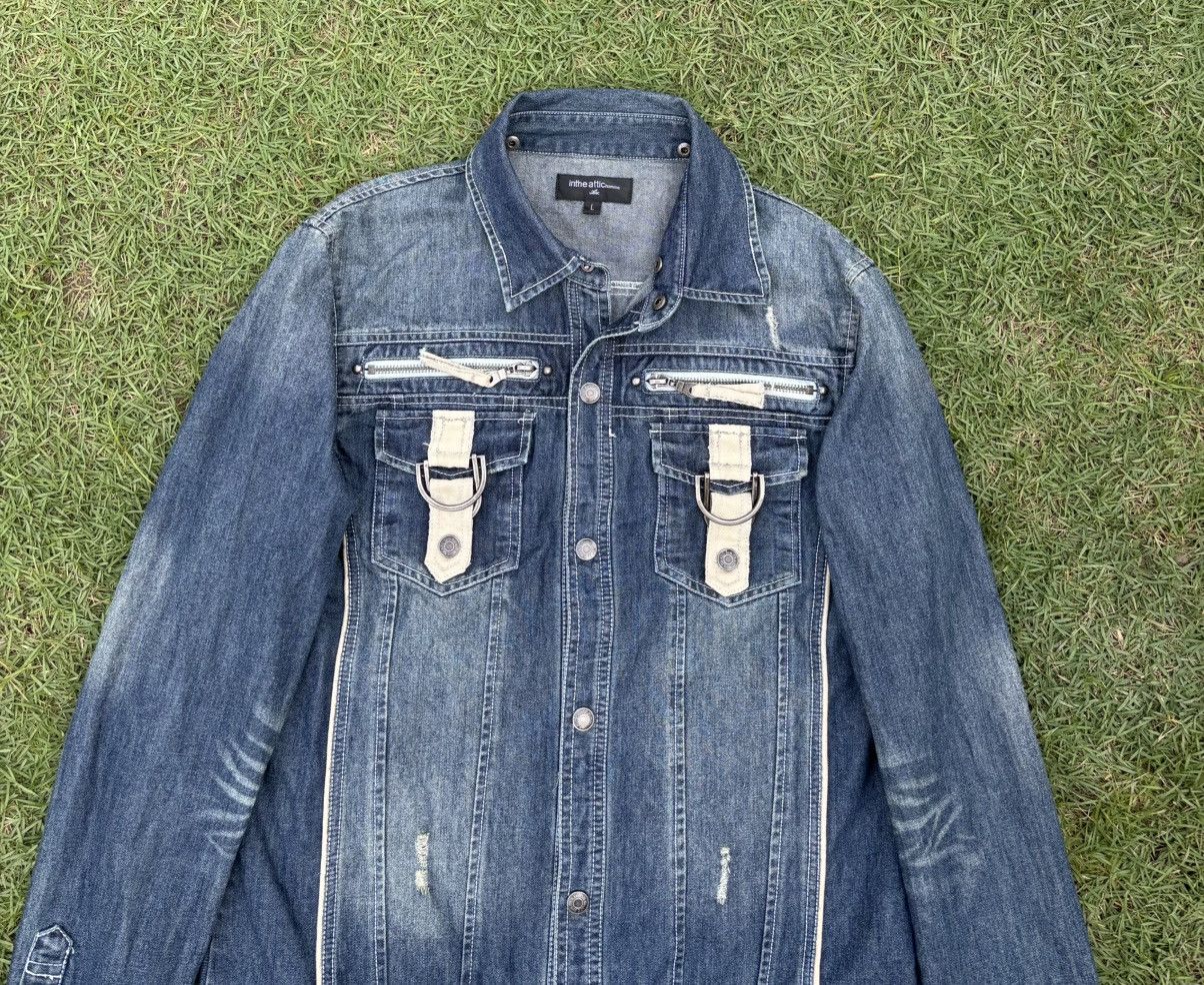 If Six Was Nine 🔥IN THE ATTIC DISTRESSED DENIM JACKET Size US M / EU 48-50 / 2 - 9 Thumbnail