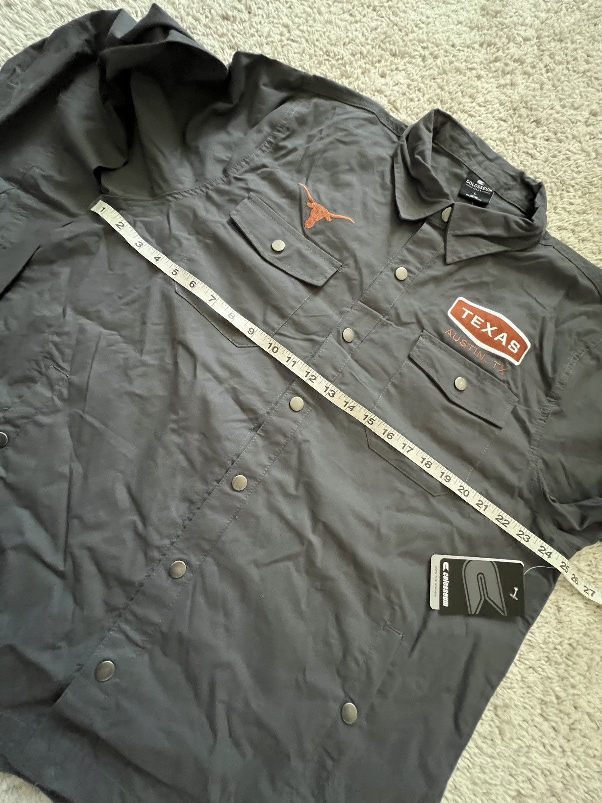 Colosseum Athletics Texas Longhorns Colosseum Slate Canvas Overshirt Long Sleeve Size US L / EU 52-54 / 3 - 6 Thumbnail