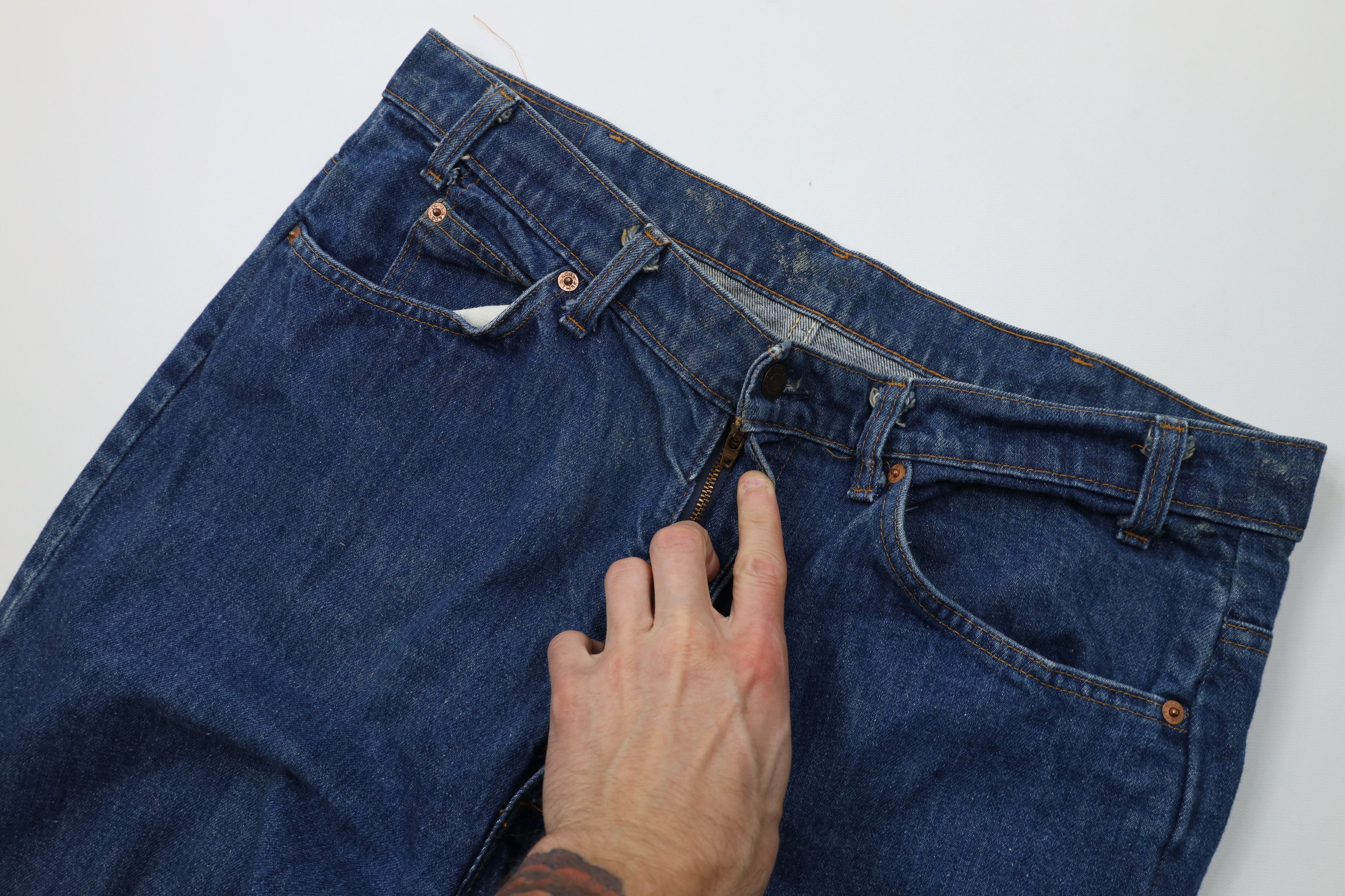 Levi's Vintage 80s Levis 517 Orange Tab Western Flared Jeans USA Size US 38 / EU 54 - 6 Thumbnail