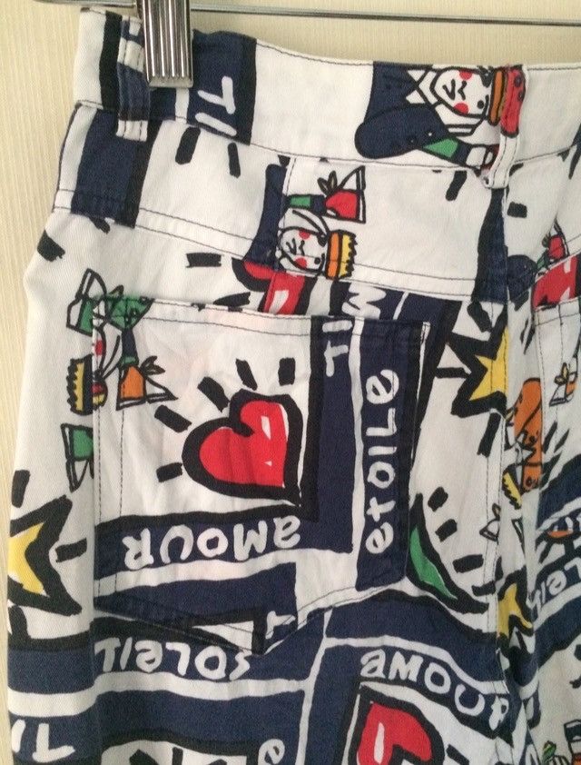 Jean Charles De Castelbajac Vintage Jean Charles De Castelbajac Printed Pants Size 26" / US 2 / IT 38 - 18 Thumbnail