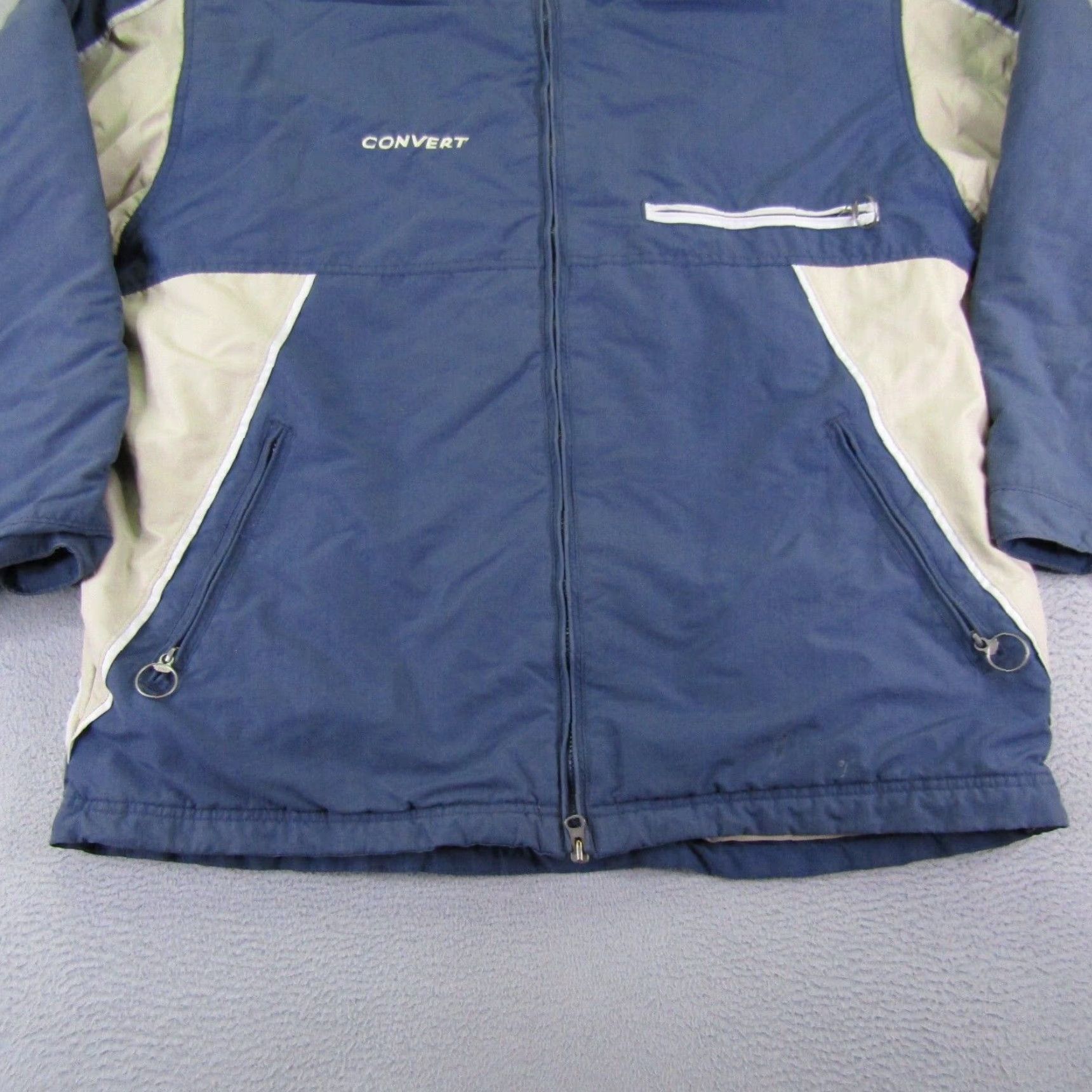 Vintage VINTAGE Columbia Jacket Mens Large Blue White Convert Full Zip Up Coat Winter Size US L / EU 52-54 / 3 - 4 Thumbnail