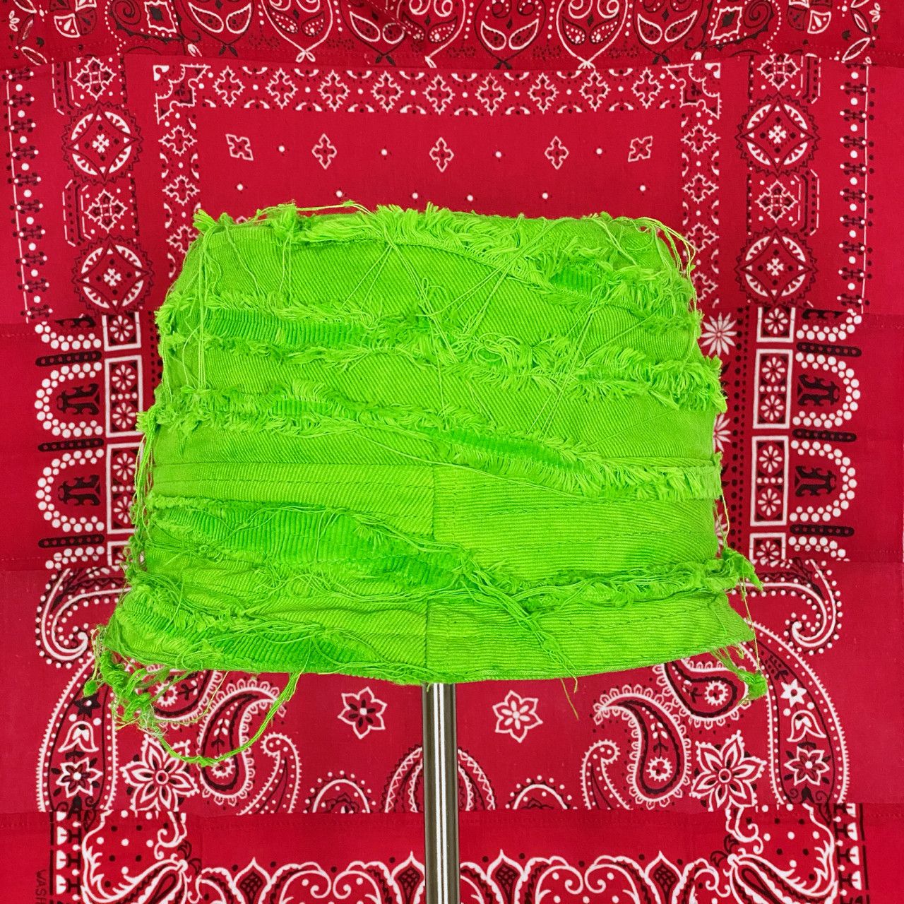 Poche Studio POCHE STUDIO HANDMADE SEAWEED REVERSIBLE BUCKET HAT Size ONE SIZE - 4 Thumbnail