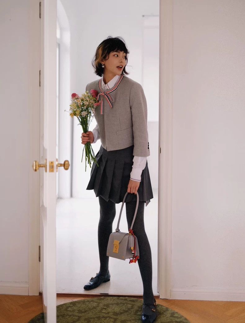Thom Browne Thom Browne Classic pleated skirt 2505-Nextarrow Size 30" / US 8 / IT 44 - 8 Thumbnail