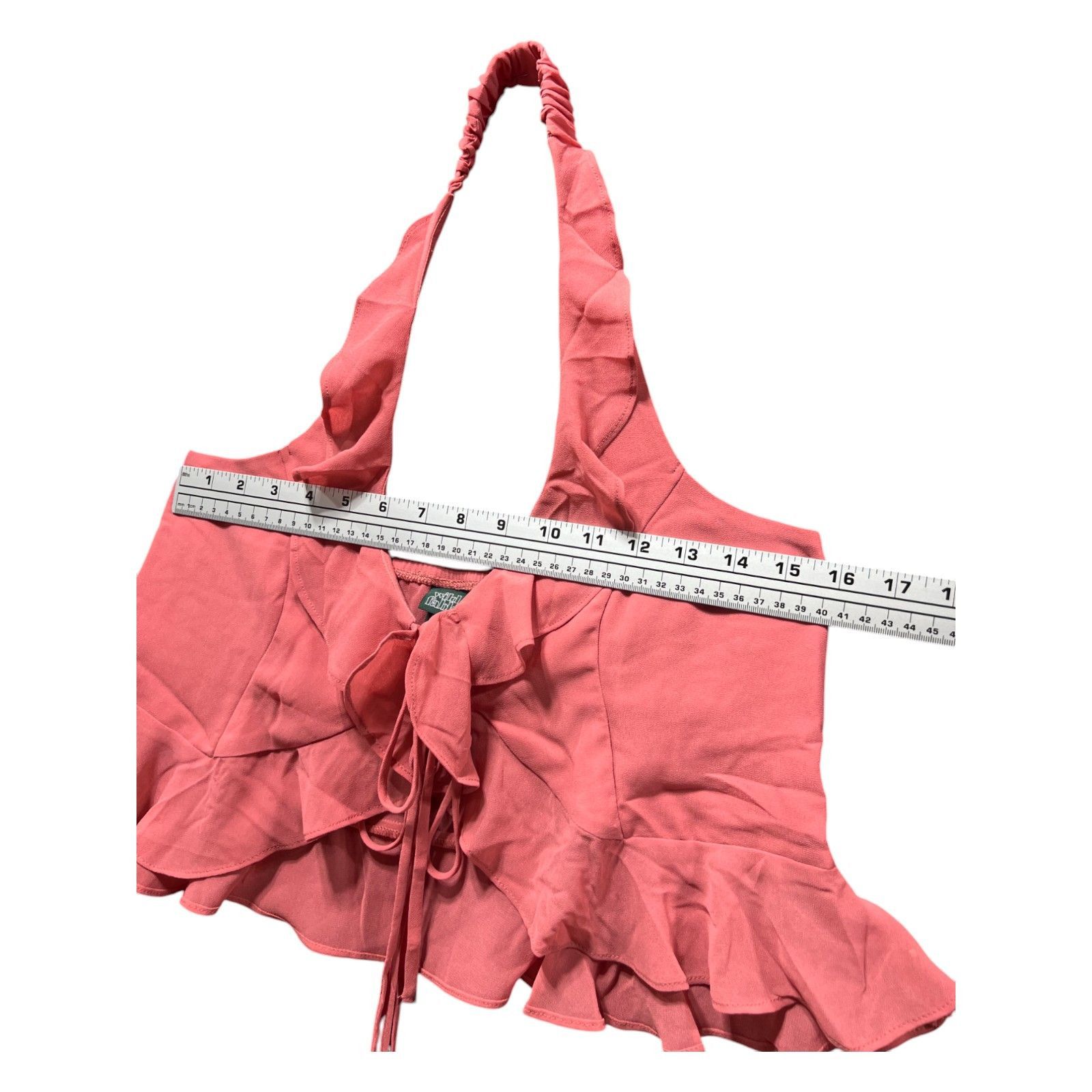 Other Wild Fable - Women's Ruffle Chiffon Flyaway Halter Top - Sal Size M / US 6-8 / IT 42-44 - 5 Thumbnail