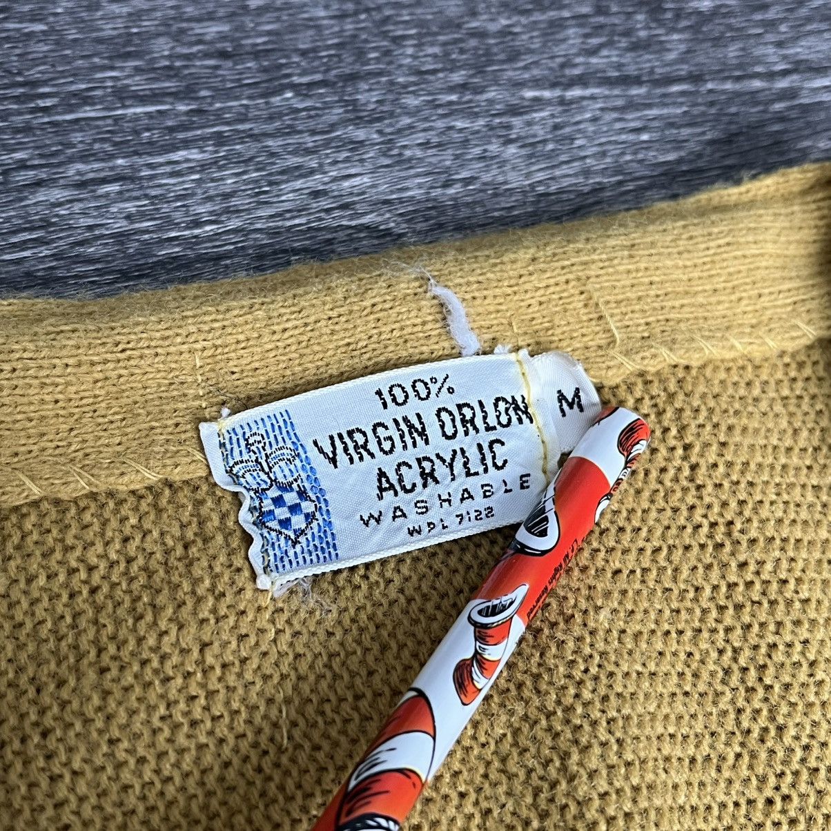Vintage Vintage 1960s Virgin Orlon Acrylic Mustard Yellow Cardigan Size US M / EU 48-50 / 2 - 6 Thumbnail