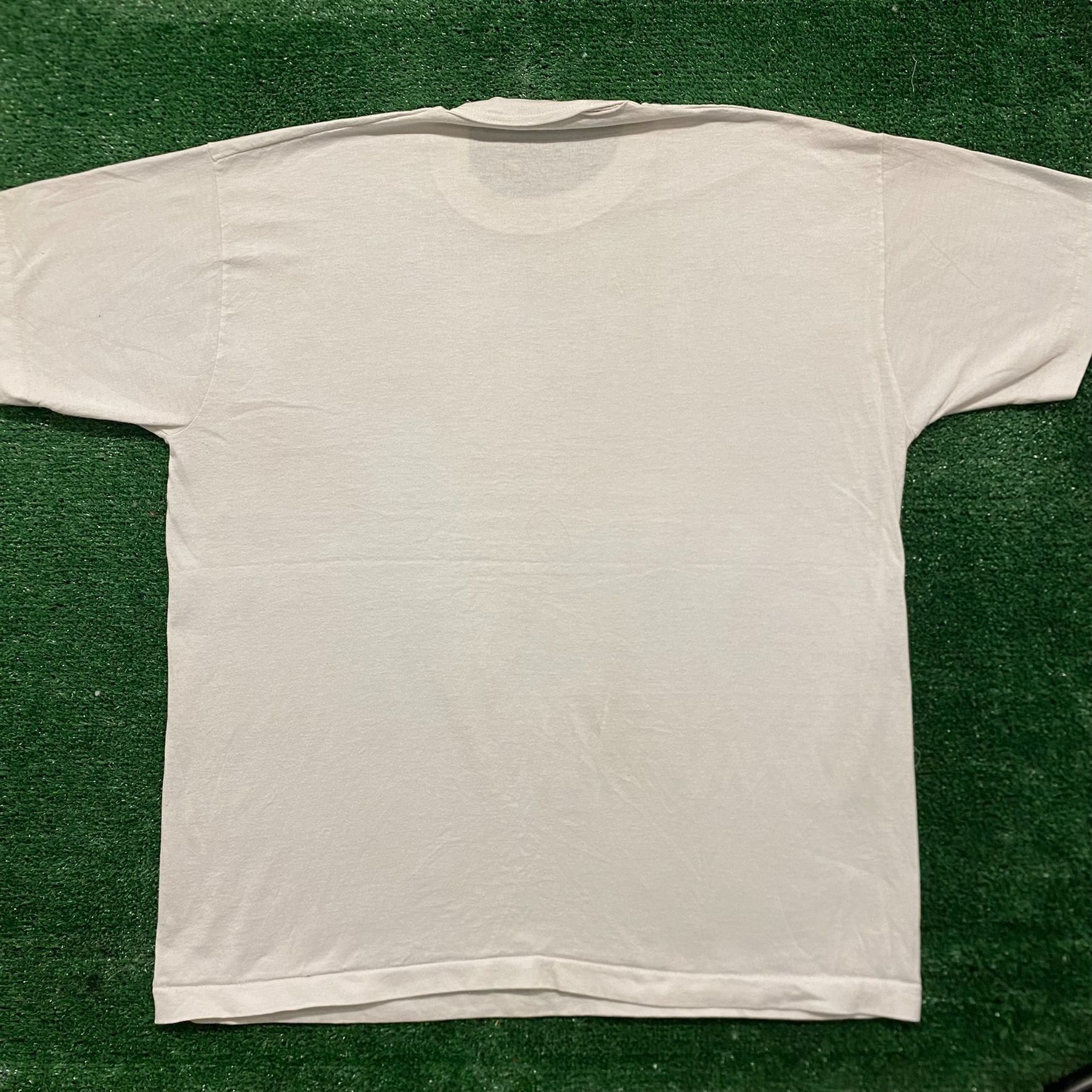 Vintage Vintage 80s Jesus God Bible Quote White Single Stitch Tee Size US XL / EU 56 / 4 - 5 Thumbnail