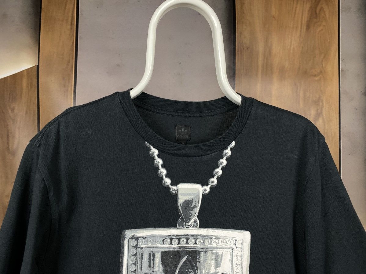 Adidas 🎙️Vintage T-Shirt Adidas Rap Silver Chain Big Logo Tee🎙️ Size US M / EU 48-50 / 2 - 4 Thumbnail